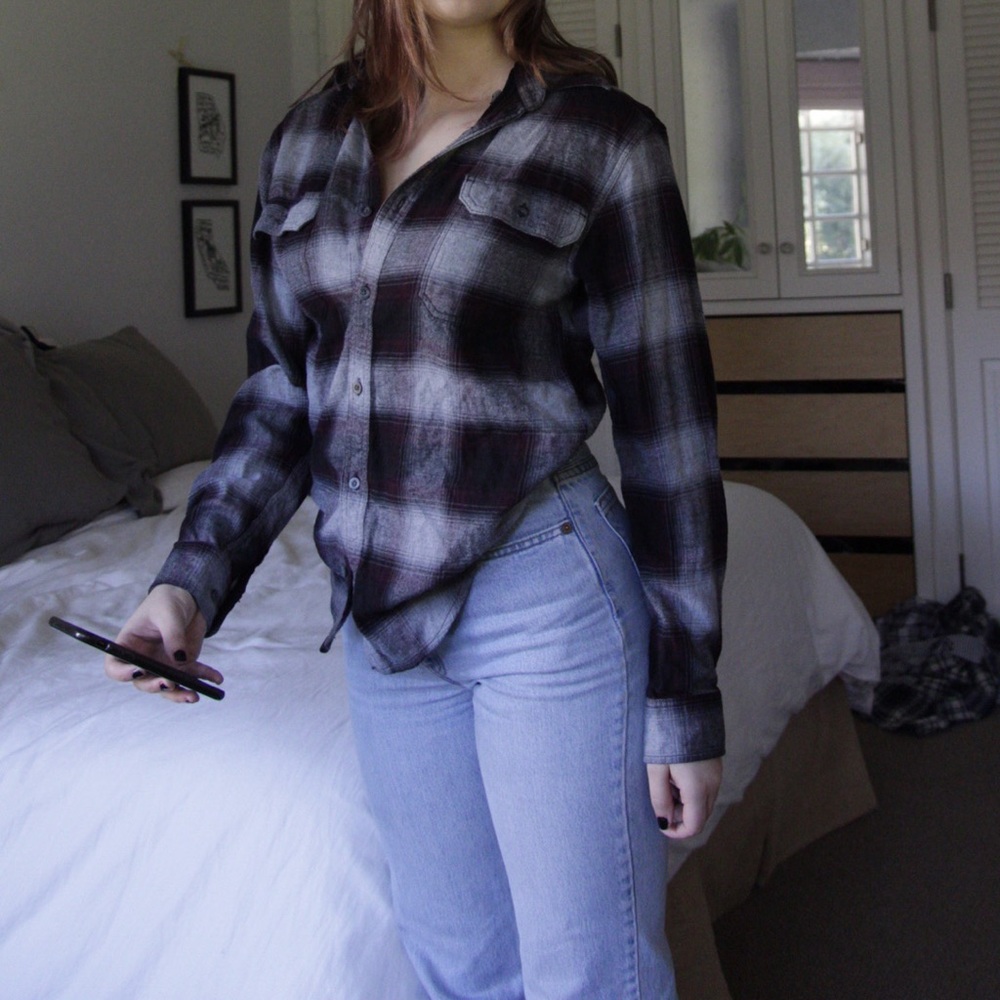 Red Grey and Black Flannel